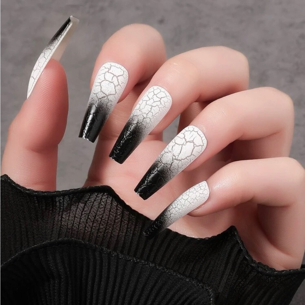 Coffin/Ballerina Shaped Press-On Nails
